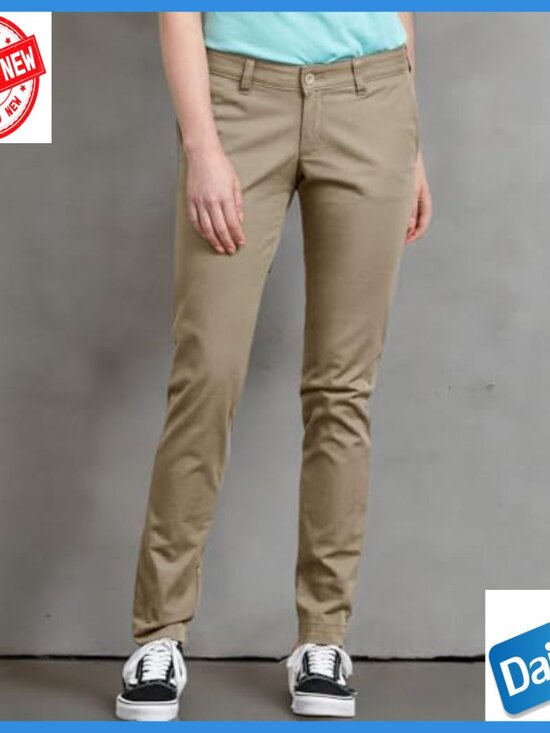 Mid-Rise Skinny Stretch Twill Work Pants, Contour Waistband - Picture 7 of 7
